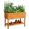 Hochbeet honigbraun 100 x 80 x 50 cm