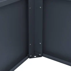 Hochbeet 'Moni' mit Schneckenkante anthrazit 150 x 77 x 75 cm