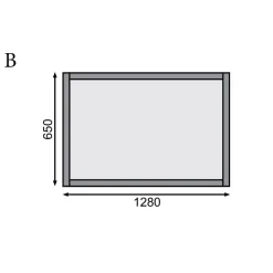 Hochbeet natur Fichte 133 x 69 x 82 cm, 460 l
