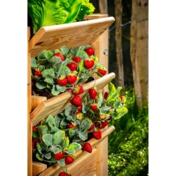 Hochbeet 'Premium' XL Lärchenholz naturfarben 66 x 73 x 91 cm