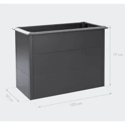 Hochbeet 'Primus M' anthrazit 100 x 50 x 77 cm