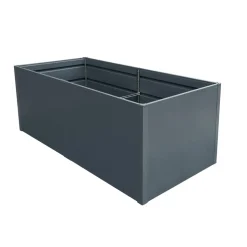 Hochbeet 'Twin-Wall' anthrazit 200 x 76 x 100 cm