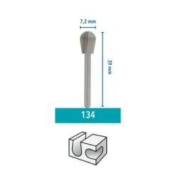 Hochgeschwindigkeits-Fräsmesser Ø 7,2 mm 2 Stück