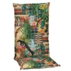 Hochlehner-Auflagenset 'Texas' grün 46 x 118 x 8 cm 4 Stück