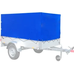 Hochplanen-Set blau 201 x 108 cm, mit Hochspriegel