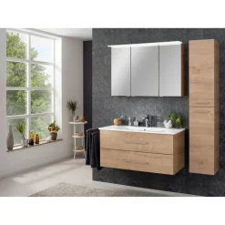 Hochschrank 'B.Perfekt' braun foliert 30 x 158,8 x 32 cm