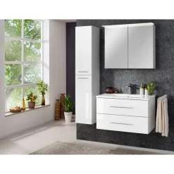 Hochschrank 'B.Perfekt' weiß glänzend 30 x 158,8 x 31,8 cm