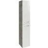 Hochschrank 'B.Style' braun, weiß glänzend 30 x 162 x 31,6 cm links