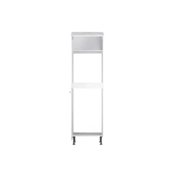 Hochschrank für Backofen und Kühlschrank 'Optikomfort Bengt932' weiß 60 x 211,8 x 58,4 cm