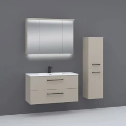 Hochschrank 'Giardini' kaschmirfarben 35,2 x 131,6 x 31,6 cm