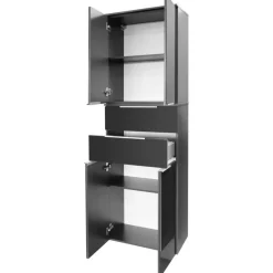 Hochschrank 'Kara' anthrazit 61 x 176,1 x 32cm