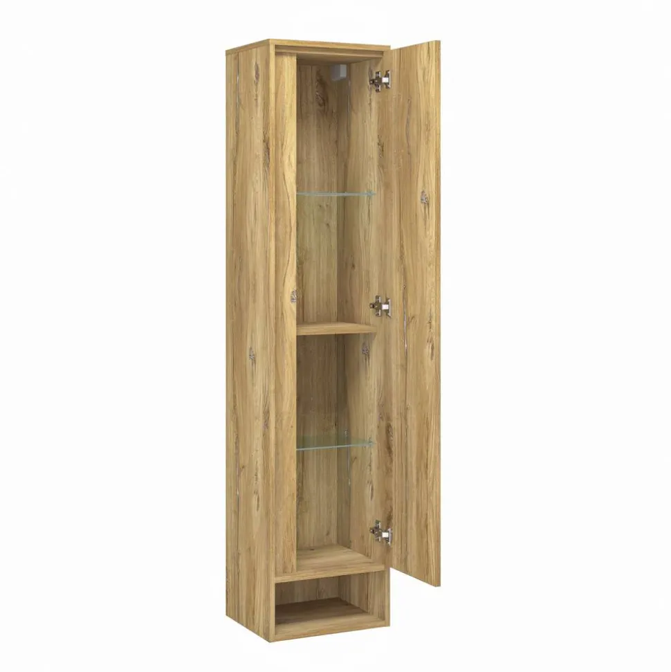 Hochschrank 'Mano' braun 38 x 167 x 32 cm