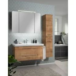 Hochschrank 'Milano' braun foliert 30,5 x 165,5 x 32 cm