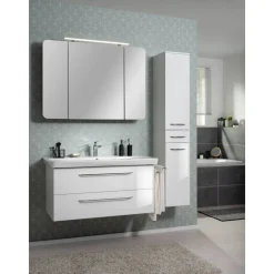 Hochschrank 'Milano' weiß glänzend 30,5 x 165,5 x 32 cm