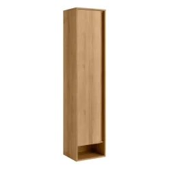 Hochschrank 'Natura' braun matt 38 x 166,5 x 32 cm links