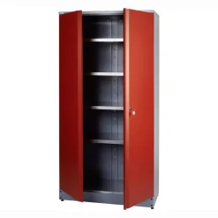 Hochschrank rot