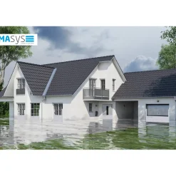 Hochwasserschutz-Kit Standard Aluminium 1,2 x 1 m