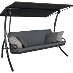 Hollywoodschaukel 'Elegance Smart' 3-Sitzer grau 210 x 210 x 145 cm