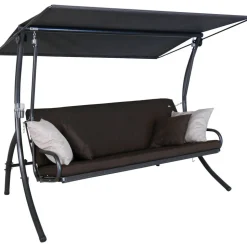 Hollywoodschaukel 'Elegance Smart' 3-Sitzer braun 210 x 160 x 145 cm