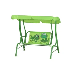Hollywoodschaukel für Kinder 'Froggy' grün 75 x 115 x 118 cm