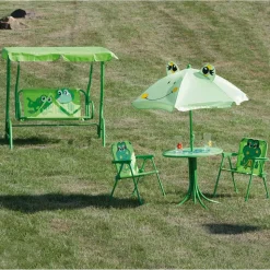 Hollywoodschaukel für Kinder 'Froggy' grün 75 x 115 x 118 cm