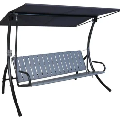 Hollywoodschaukel 'Loft Sun' 3-Sitzer grau 210 x 160 145 cm