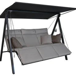 Hollywoodschaukel 'Lounge Smart' 3-Sitzer beige 210 x 160 x 145 cm