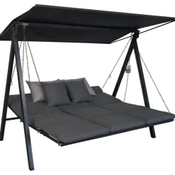 Hollywoodschaukel 'Lounge Smart' 3-Sitzer grau 210 x 160 x 145 cm