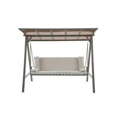 Hollywoodschaukel 'Runa' 3-Sitzer taupe 235 x 135 x 181 cm