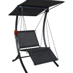 Hollywoodschaukel 'Swing' 1-Sitzer grau 100 x 160 x 145 cm