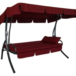 Hollywoodschaukel 'Trend Fun' 3-Sitzer bordeaux 210 x 160 x 145 cm