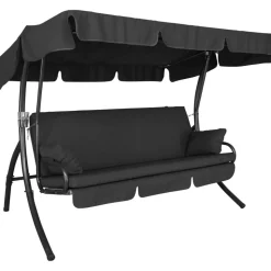 Hollywoodschaukel 'Trend' 3-Sitzer grau 210 x 160 x 145 cm
