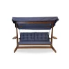 Hollywoodschaukel 'Viva' 3-Sitzer anthrazit 237 x 175 x 115 cm