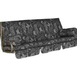Hollywoodschaukel-Auflage 'Trend Schmetterling' grau 178 x 54 x 9 cm