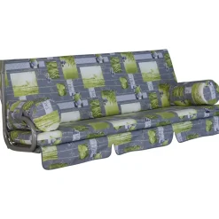 Hollywoodschaukel-Auflage 'Trend Bambus' grau 178 x 54 x 9 cm