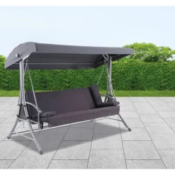 Hollywoodschaukel 'Sophia' 3-Sitzer anthrazit 240 x 174 x 120 cm