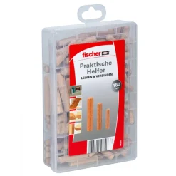 Holzdübel-Set, 3 Größen, 160-teilig