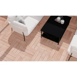 Holzfliese Douglasie braun 600 x 600 x 49 mm