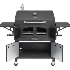 Holzkohlegrill 'Grand Ontario' schwarz 154 x 131 x 68,5 cm