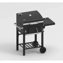 Holzkohlegrill 'Ontario II' schwarz 100 x 105 x 47 cm