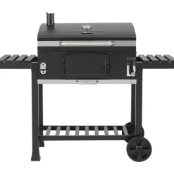 Holzkohlegrill 'Ontario XXL' schwarz 141,5 x 114 x 61,3 cm