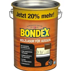Holzlasur nussbaumfarben 4,8 l