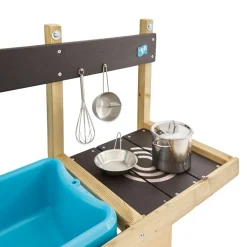 Holz-Matschküche 'Mops Deluxe' natur Wandmodul 36 x 81 x 56 cm
