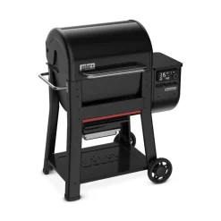 Holzpelletgrill 'Searwood' schwarz 57 x 84 x 100 cm
