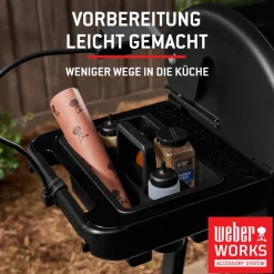 Holzpelletgrill 'Searwood XL' schwarz 57 x 76 x 130 cm