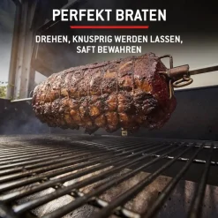 Holzpelletgrill 'Searwood XL' schwarz 57 x 76 x 130 cm