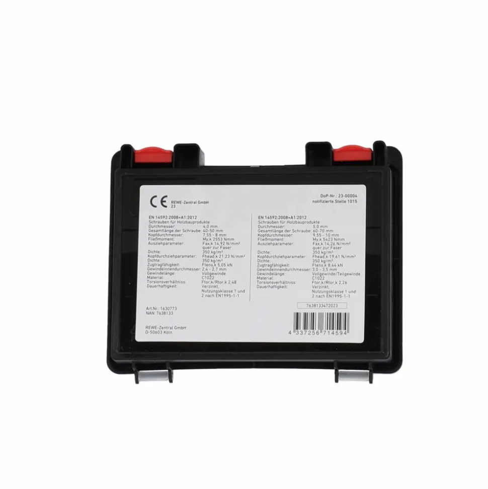 Holzschrauben-Set Torx Stahl 145-teilig