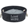 Hundebett 'Lian' Ø 37 x 14 cm grau