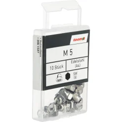 Hutmuttern Edelstahl M5 10 Stück