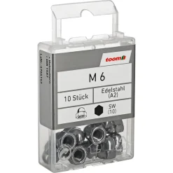 Hutmuttern M6 Edelstahl A2 10 Stück